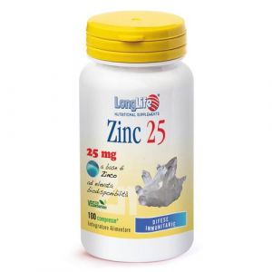 Longlife Zinc 25 25mg Food Supplement 100 Tablets