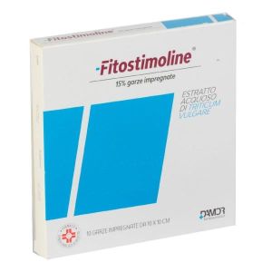 Fitostimoline 15% Garze Impregnate Estratto Acquoso di Triticum Vulgare 10 Garze