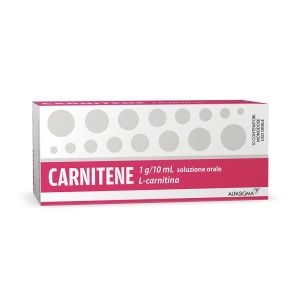 Carnitene 1g/10ml  L-carnitina Soluzione Orale 10 Flaconcini  Globuli Contenitore MONOdose