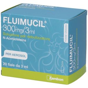 Fluimucil Soluzione Nebul 20 Fiale In Vetro 300mg 3ml