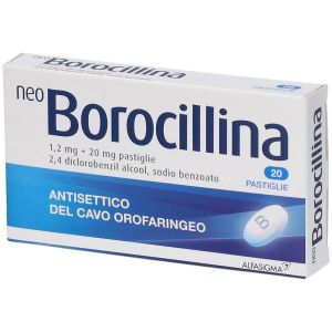 Neoborocillina 20 Pastiglie 1,2mg + 20mg Menta