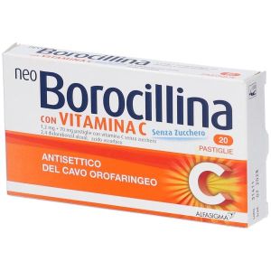 Neoborocillina C 20 Pastiglie 1,2mg + 70mg Senza Zucchero