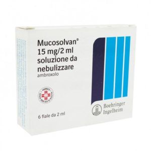 Mucosolvan 15 Mg/2ml Ambroxolo Soluzione da Nebulizzare 6 Fiale