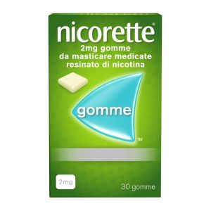 Nicorette 2mg Gomme Masticabili per Smettere di Fumare 30 Pezzi