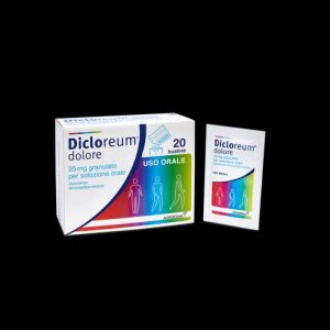 Dicloreum Dolore 25mg Diclofenac Idrossietilpirrolidina Analgesico 20 Bustine