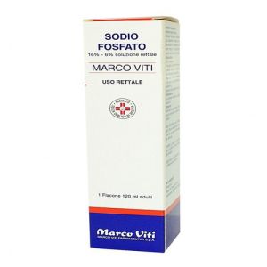 Sodio Fosfato Marco Viti 16%-6%soluzione Rettale Adulti Flacone 120ml