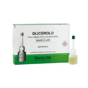 Glicerolo Marco Viti Prima Infanzia 2,25g Soluzione Rettale 6 Contenitori Monodose con Camomilla e Malva