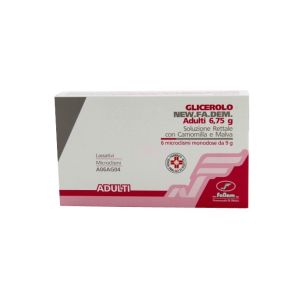Glicerolo New Fadem Bambini 6,75g Soluzione Rettale 6 Microclismi Con Camomilla e Malva