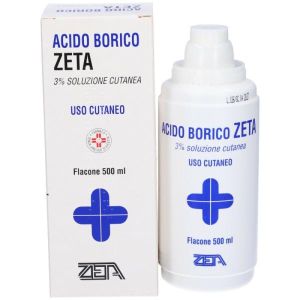 Acido Borico Zeta 3% Soluzione Cutanea Antisettico 500ml