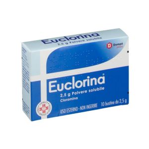 Euclorina Polvere Solubile Cloramina Disinfettante 10 Bustine 2,5g