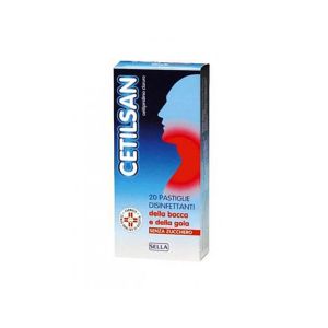 Cetilsan Cetilpiridinio Cloruro Antisettico 20 Pastiglie Senza Zucchero