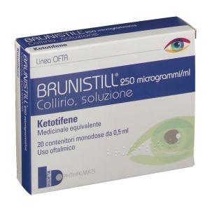 Brunistill Collirio 0,025 mg Ketotifene Congiuntivite 20 Flaconcini 0,5 ml