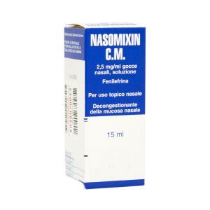 Nasomixin C.M. 2,5 mg/ml Fenilefrina Gocce Nasali Decongestionanti 15 ml