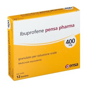 Ibuprofeno Equivalente Tachipirina 400 mg 12 Sobres Pensa Pharma