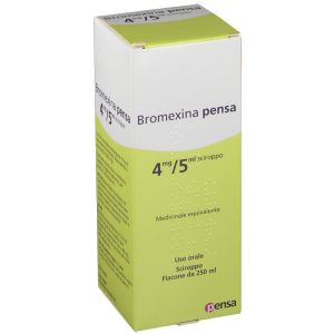 Pensa Pharma Bromexina  Sciroppo 4 Mg/5 Ml Tosse Flacone 250 ml