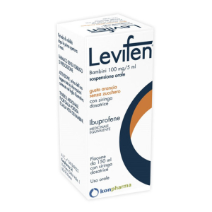 Levifen Oral Susp 150ml 100mg/5ml Sabor Naranja Sin Azúcar