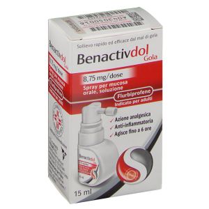 Benactivdol Gola Flurbiprofene 8,75mg Spray Mucosa Orale 15ml