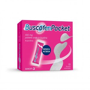 Buscofenpocket 400mg i Ibuprofene Analgesico Contro Dolori da Ciclo 10 Bustine