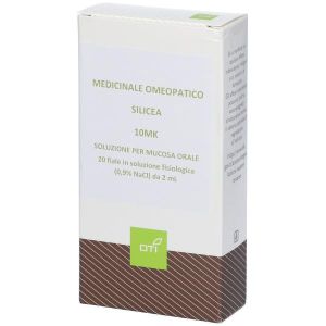 Silicea 10.000k  10mk  20 Fiale 2ml Soluzione Fisiologica per Mucosa Orale