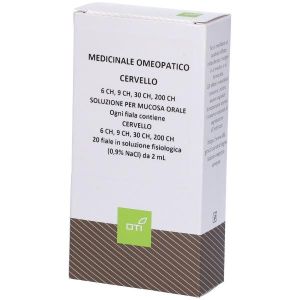 Cervello 6ch,9ch,30ch,200ch  Scalare Progressivo  20 Fiale 2ml Soluzione Fisiologica per Mucosa Orale