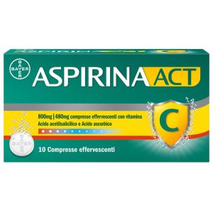 Aspirinaact C per Febbre e Influenza i Vitamina C Compresse Effervescenti