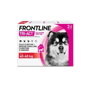 Frontline Tri-act X3 Pipette, Antiparassitario per Cani  40-60kg  Contro Parassiti e Insetti Volanti