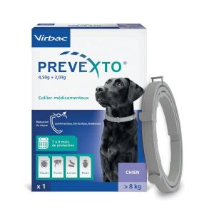 Prevexto 1 Collare 4,5g + 2,03g Cani Oltre 8Kg