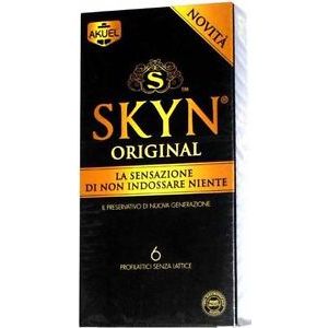Akuel skin original preservativi senza lattice 6 pezzi