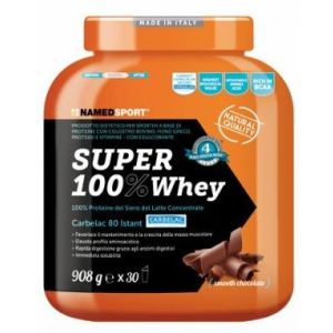 Named Sport Super 100% Whey Integratore Alimentare Gusto Cioccolato 908g