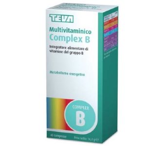 Teva Multivitaminico Complex B Integratore Vitamine Gruppo B 40 Compresse