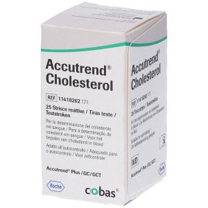 Accutrend Colesterolo per Autocontrollo Domiciliare 25 Strisce Reattive