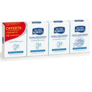 Neutro roberts sapone solido extra idratante 4x100 g