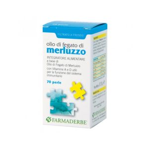 Farmaderbe Olio Di Fegato Di Merluzzo Integratore Alimentare 70 Perle