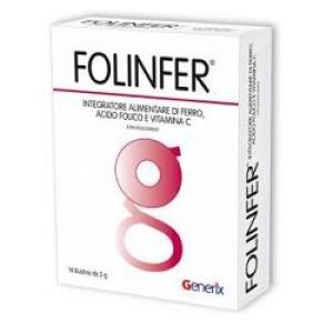 Folinfer Integartore di Ferro e Acido Folico 14 Bustine