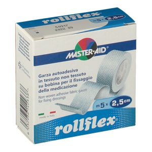 Rollflex Garza Autoadesiva TNT Ipoallergenica Per Fissaggio Medicazioni cm 2,5x5m