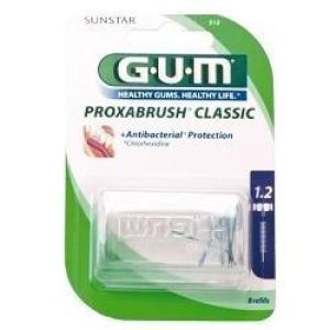 Gum proxabrush classic 512 scovolini interdentale cilindrico 8 pezzi
