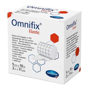 Nastro di Fissaggio Omnifix Elastic In Tessuto Non Tessuto Bianco 5x1000cm