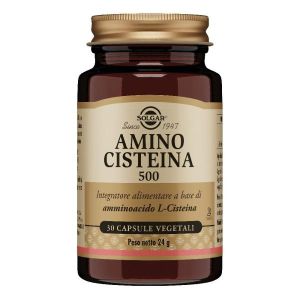 Solgar Amino Cisteina 500 Integratore Capelli Unghie 30 Capsule Vegetali