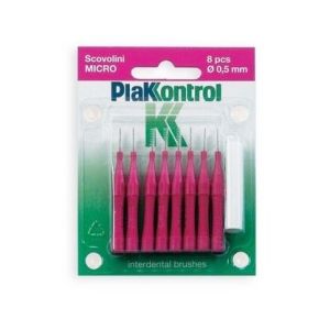Plakkontrol scovolini micro a manico fisso 0,5mm 8 pezzi
