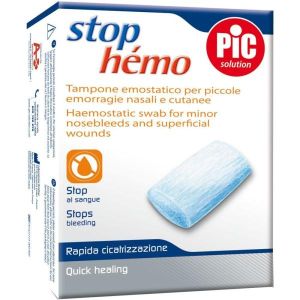 Pic Stop Hemo Tampone Emostatico per Piccole Emorragie Nasali e Cutanee 5 Pezzi