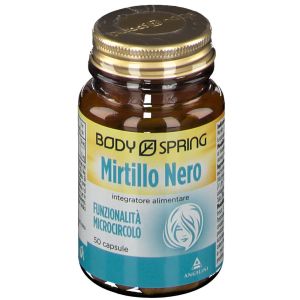 Body Spring Mirtillo Nero Integratore Funzione Visiva 50 Capsule