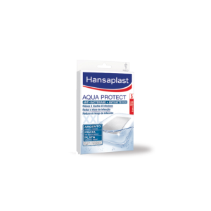 Hansaplast Acqua Protect Cerotto Antibatterico 8 x 10 cm 5 Pezzi