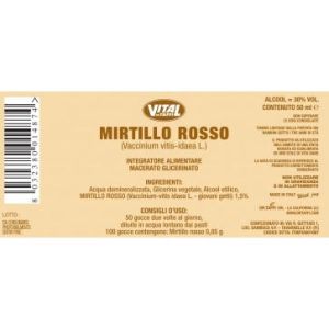 Dr Taffi Vital Mirtillo Rosso Macerato Glicerinato 50ml