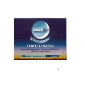 E.f.a.s. Snoreeze Cerotto Nasale Classico Modello Largo 10 Pezzi