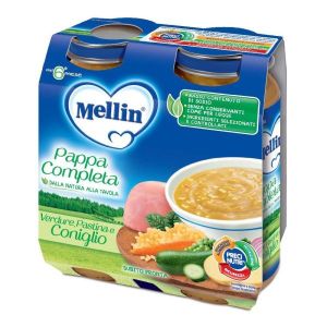 Mellin Pappa Completa Verdure Pastina Coniglio 2 X 250g