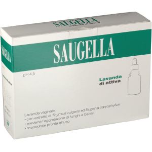 Saugella Attiva Lavanda Vaginale Ph 4,5 Antibatterica Antimicotica 4 Flaconcini da 140 ml