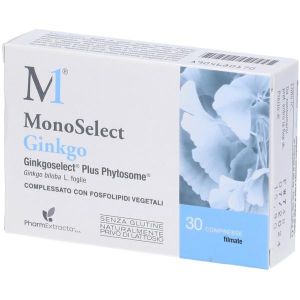 Monoselect Ginkgo Integratore Circolazione Sanguigna 30 Compresse
