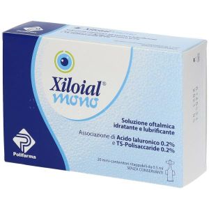 Soluzione Oftalmica Idratante Lubrificante Xiloial 20  da 0,5ml Globuli Contenitore MONOdose