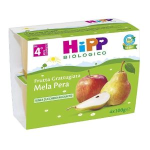 Hipp Biologico Merenda di Frutta Mela e Pera 4x100g