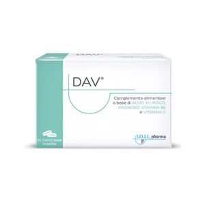 Dav Integratore diMagnesio Acido alfa-lipoico Vitamina B6 30 Capsule